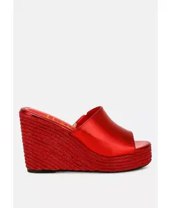 Сандалии на платформе с открытым носком No Filter London Rag, красный