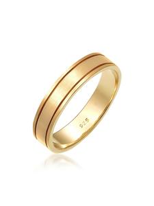 Elli Кольцо из серебра 925 пробы с золотым покрытием