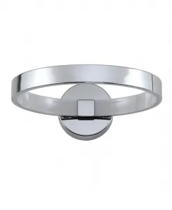 Металлический настенный светильник Nathaniel 31 см со встроенным светодиодом и регулировкой яркости Jonathan Y, хром