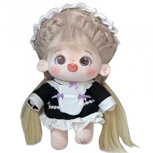 Обратимый большой плюшевый кукла с текстурой каштана, высота 40 см Dolls and bears dance, бежевый