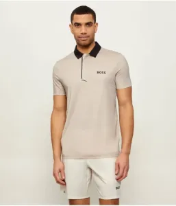 Поло PL_Paddytech GOC regular fit Boss Green, бежевый