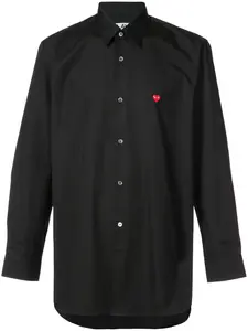 Рубашка с логотипом в виде сердца Comme Des Garçons Play, черный