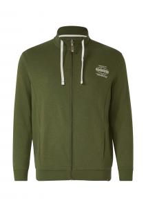 s.Oliver Толстовка на молнии зеленого цвета