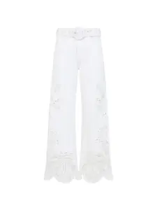 Брюки Off-white Boho Beauty Richelieu Farm Rio, белый