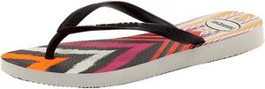 Женские вьетнамки Havaianas Slim Tribal, белый/черный