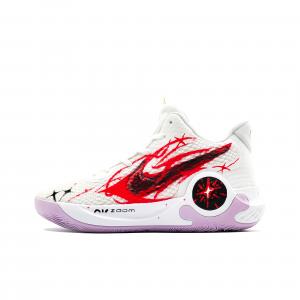 Nike Баскетбольные кроссовки KD Trey 5 IX унисекс с низким верхом, белые/черные/красные