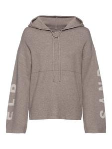 Пуловер ELBSAND, серо-коричневый