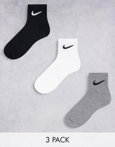 Набор разноцветных носков до щиколотки из трех легких легких материалов Nike Everyday