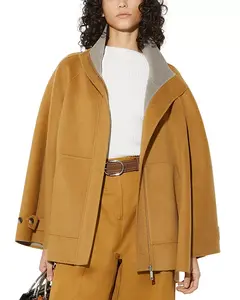 Свитер с круглым вырезом из хлопка и вискозы Max&Co., белый