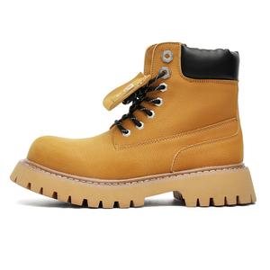 WEISHIBANGWEI Жёлтые короткие мартинсы мужские, цвет Yellow