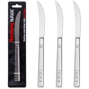 Нож из нержавеющей стали NAVA столовый нож нож для меню из нержавеющей стали HARMONY 3 эл