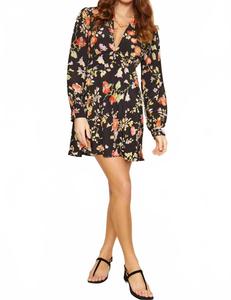 Хебе Мини-платье в черном цвете Rixo