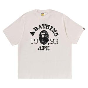 Футболка BAPE Screen Print College Relaxed Fit Tee, цвет Ivory