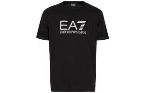 EA7 Футболка мужская с круглым вырезом умеренно прямого кроя EMPORIO ARMANI, черный