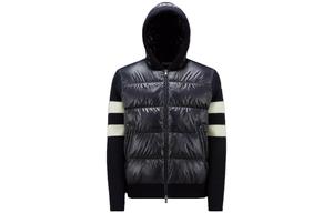 Moncler Утепленный шерстяной кардиган, Night Blue
