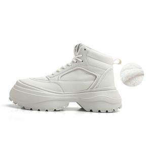 Ботильоны на среднем каблуке Jifffly, (с флисовой подкладкой/цвет экрю) JFY-270 Хлопок