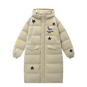 HUANQIU Пуховик Unisex с капюшоном утепленный