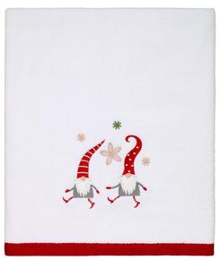 Банное полотенце из хлопка с рисунком «Прогулка гномов», 27 x 50 дюймов Avanti, белый