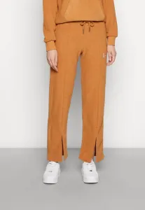 Небольшие фирменные спортивные штаны прямого кроя с разрезом. Karl Kani, Honey Brown