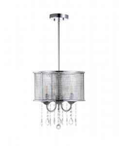 Подвесной светильник Avah с регулируемой длиной 13 дюймов и светодиодной подсветкой Jonathan Y, хром