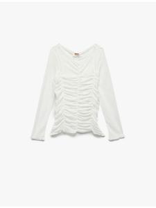 Блузка LS цвета экрю KOTON