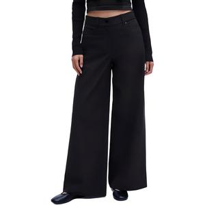 Utilitech повседневные брюки для женщин с широкими штанинами Regular Lululemon, черный