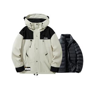 Jeep Трехслойная ветровка тренч унисекс, Khaki (Down Liners)