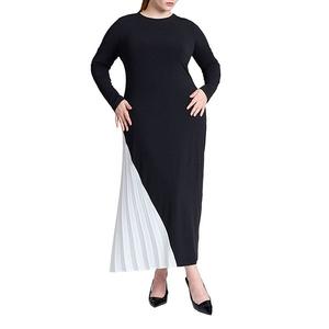Женское платье макси с плиссировкой Plus Size Eloquii