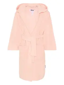 Халат с капюшоном и поясом Molo, розовый