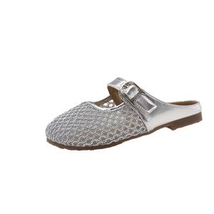 WUJI Массажные абразивостойкие закрытые тапочки женские Silver, цвет Silver