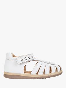 Стильные кожаные сандалии с закрытым носком JoJo Maman Bébé, White