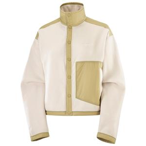 Женский кардиган из флиса цвета хрома - флисовый свитер Salomon, белый