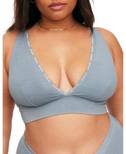 Женский бюстгальтер без косточек Maddey больших размеров без подкладки Adore Me, синий