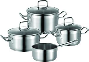 Набор посуды для приготовления Schulte-Ufer из нержавеющей стали, 4 предмета, серебристый