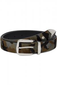 Open Yy Пояс в стиле вестерн с заклепками цвета хаки и серого камуфляжа