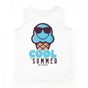 Футболка-майка Smileyworld cool summer ice cream blue youth The Juniper Shop, White