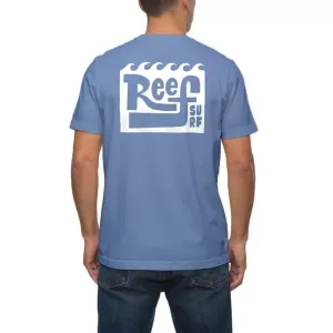 Мужская футболка с принтом Riptide Reef, цвет steel blue