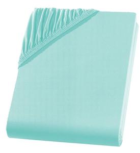 Простыня на резинке Hometex Premium Textiles Mikrofaser 140-160x200, небесно-голубой - ширина: 160 см