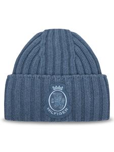 Шапка Th Crest Fluffy AW0AW18210 Tommy Hilfiger, синий