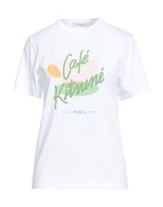 Футболка Café Kitsuné Maison Kitsuné, белый