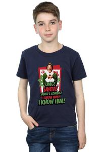 Футболка OMG Санта Elf, темно-синий