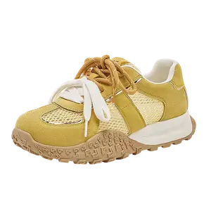 Кроссовки D FUSE SCANDINAVIA Slip Resistant Abrasion Resistant Low top Casual Shoes Women's D:FUSE SCANDINAVIA, желтый