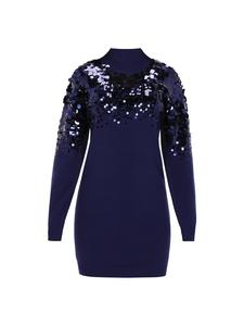 Faina Женское платье темно-синего цвета