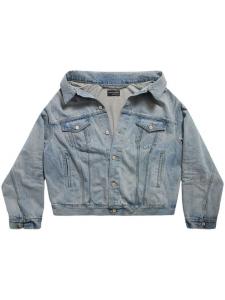 Джинсовая куртка с открытыми плечами Balenciaga, синий