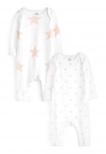 Комбинезон 2 PACK Next, цвет pink star