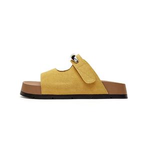 DAPHNE Тихие тапочки-шлепанцы женские желтые, цвет Yellow