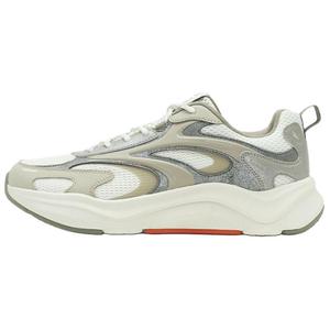 QIAODAN Нескользящие, легкие, увеличивающие рост, низкие повседневные мужские туфли цвета слоновой кости, туманно-зеленые