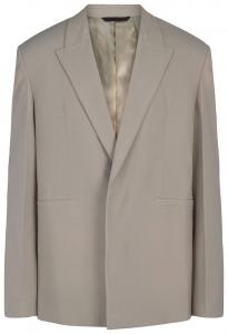 Двубортный блейзер Givenchy цвета «Каменный серый»