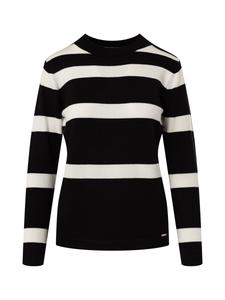 Тонкий вязаный свитер Quiosque Sweater 6TP007, пятнистый черный