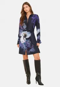 Платье-Рубашка стандартного кроя с цветочным принтом Lipsy, Navy